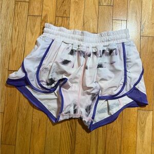 Stylish Women's Purple and White Shorts #716